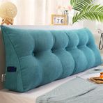 Bel desteği kama yastık yatak başlığı okuma için çıkarılabilir sırt yastığı yurt odası daybed rahat baş ve bel konumlandırma yastık
