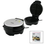Belçika Waffle Makinesi Elektrikli 4 Waffle - Yapışmaz Döküm Plaka Paslanmaz Çelik Üst Kaplama Ssm-2591 Go53/00231
