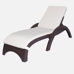 Belde 60x188x5 cm Krem Şezlong Minderi