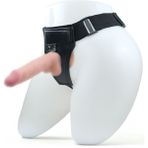 Belden Bağlamalı Vibratör Dildo Strapon Penis Protezi 19 cm Gerçekçi Kadın Protez Takma Erkek Penisleri Vantuzlu Realistic Dildolar Erkekler için Giyilen Realistik Vibratörler & Yapay Suni Penisler