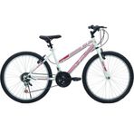 Belderia Tec Eros 24" Jant 21 Vites V-Fren Pembe Beyaz Dağ Bisikleti