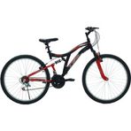 Belderia Tec Master 26" Jant 21 Vites V-Fren Siyah Kırmızı Dağ Bisikleti