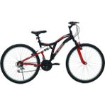 Belderia Tec Master 26" Jantlı Dağ Bisikleti 21 Vites V-Fren Siyah-Kırmızı - Siyah - Kırmızı