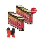 Beley Zebra Eldiven 12’li -Kırmızı