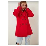 BelezaStore Kadın Kırmızı Blazer Ceket Astarlı