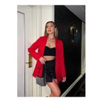 BelezaStore kırmızı blazer ceket