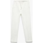 Beli Lastikli Cepli Havuç Kesim Basic Pantolon - Ekru - Regular - 11 - 12 Yaş