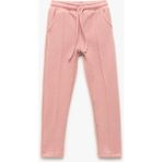 Beli Lastikli Cepli Havuç Kesim Basic Pantolon - Pembe - Regular - 6 - 7 Yaş