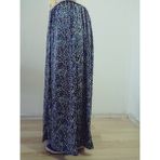 Beli Lastikli Desenli Penye Kumaş Maxi Boy Anne Etek %100 Pamuk 38BEDEN 100KG - Lacivert-90792 - Standart