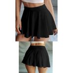 Beli Lastikli Etek Mini Etek Full Likra Etek Çan - Siyah - XL