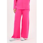 Beli Lastikli Geniş Paça Triko Pantolon (A90944-S-ALT) FUŞYA SSTD