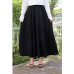 BELİ LASTİKLİ SÜPER KLOŞ ETEK Siyah XXL
