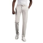 Beli Lastikli Ve İplikli Likralı Yazlık İnce Paraşüt Kumaş Jogger Pantolon KREM 46