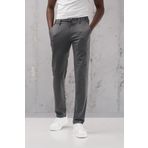 Beli Lastikli ve İplikli Rayon Kumaş Regular Fit Likralı Jogger Pantolon GRİ 42