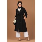 Beli Tünelli Mevsimlik Tunik-Siyah