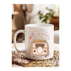 Believe In Yourself Çiçek Radyo Baskılı Porselen Kupa Bardak 300 ml kp13kp