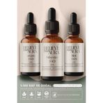 Believe Your Aura Cilt ve Saç Bakım Seti - %100 Saf ve Doğal Hint Argan Biberiye Yağı Cilt ve Saç Bakım Seti - 3x10 ml