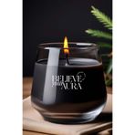 Believe Your Aura Vanilya Kokulu Siyah Mum - %100 Doğal Soya Mumu Aromaterapi ve Dekoratif Kokulu Mum - 300 cc