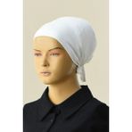 Belifanti Collection 2 Adet Düz Penye Tesettür Bone - Beyaz - Standart
