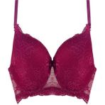 Belifanti Collection Dantelli Destekli Dolgulu Sütyen Bordo - 95B
