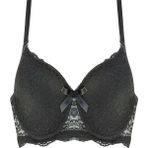 Belifanti Collection Dantelli Destekli Dolgulu Sütyen Siyah - 90B