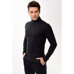 Belifanti Collection Erkek Balıkçı Yaka Boğazlı Slim Fit Kazak Füme