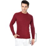 Belifanti Collection Erkek Yarım Balıkçı Yaka Slim Fit Kazak bordo