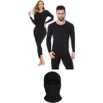 Belifanti Collection Termal Içlik Alt Üst Takım Termal Maske Siyah - S - M