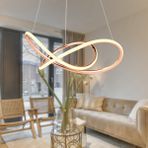 Belina Rose Gold Sarkıt 48 Watt Sarkıt Ofis Avizeleri 3 Renkli Ledli Modern Mutfak Banyo Led Salon Sarkıt Avize - Rose - Bakır