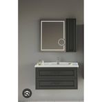Belinza Ariana Antrasit 80 cm Banyo Dolabı