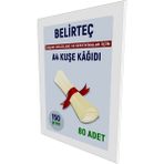 Belirteç A4 Parlak Kuşe Kağıt 80 Adet Dijital Baskı, Sertifika ve Başarı Belgeleri Için 150 Gram - Parlak Beyaz - 1 Adet