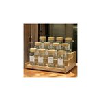 Belirtilmemiş 12’li Bambu Kapaklı Kare Formlu Cam Baharatlık Seti 120 ml / 16 Adet Etiket Hediye