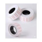 Belirtilmemiş 3 Rulo Etiketi Seti (21X12 Mm) - Çift Kırmızı Çizgili MX-5500 Uyumlu Tek Satır Etiket Makines