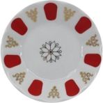 Belirtilmemiş Arow Marka Porselen Kırmızı Beyaz Kahveci Model 6 Lı Çay Tabağı Arow 12896244041642