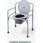 Belirtilmemiş Ayarlanabilir Komod Sandalye Tuvaletli Hasta Wc Sandalyesi Taşınabilir Lazımlık Klozetli Engelli Yaşlı Hasta Sandalyesi
