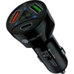Belirtilmemiş BN72 55W Araç Içi Çakmaklık Şarj Aleti Pd Quick Charger 2 USB 1 Type-C Çıkış