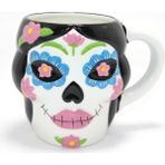 Belirtilmemiş Day Of The Dead Kurukafa Tasarımlı 3D Seramik Kupa Bardak ALK4893 - Ebatlar