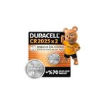 Belirtilmemiş Duracell 2025 Lityum Düğme Piller (2’li Paket) 3V, Bebek Güvenlik Teknolojisi, Anahtarlık, Akıllı B