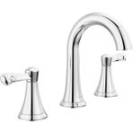 Belirtilmemiş Faucet Esato Geniş Banyo Bataryası Krom, Banyo Bataryası 3 Delikli, Banyo Lavabo Musluğu, Tah