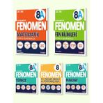 Belirtilmemiş Fenomen 8. Sınıf 5'li Set 2025 (Matematika, Fena, Türkçe, Inkılap Tarihi ve Atatürkçülük, Paragrafa)