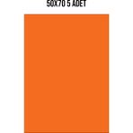 Belirtilmemiş Fon Kartonu 120GR 50X70 cm 5 Adet Turuncu