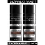Belirtilmemiş Fontenay Saç Dolgunlaştırıcı Keratin Fibers Orta Kahve Topik Saç Tozu 50GR X2