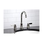 Belirtilmemiş FSC8929NDL Nuvofusion 20,32 cm Geniş Lavabo Musluğu, Pirinç Pop-Up, 5-3/8" Ağız Erişiminde, Cilalı