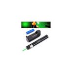 Belirtilmemiş Green Laser Pointer Şarjlı Güçlü Yeşil Lazer Metal Kasa Büyük Lazer - Siyah