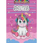 Belirtilmemiş Independently Published Dixie: Personalized Coloring Book For Dixie | Theme: Unicorn | Birthday Gif - 00