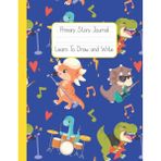Belirtilmemiş Independently Published Primary Story Journal: Dinosaur Rock Band I Dotted Midline And Picture Spac