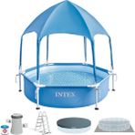 Belirtilmemiş Intex 28209 Gölgelikli Metal Çerçeve Havuz 183 Cm, Su Sporları, Plaj Malzemesi, Şişme Ürün, Yüzme A