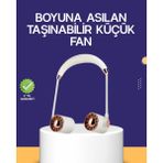 Belirtilmemiş Katlanabilir Asılabilir Mini Fan USB Şarjlı 3 Kademeli Sessiz