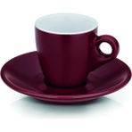 Belirtilmemiş Kela 12752 Mattia Espresso Fincan Seti 2li Kirmizi 50ML - Kırmızı