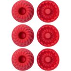 Belirtilmemiş Kırmızı, Silikon Mini Kek Muffin Kalıbı, 7x3 Cm, Bpa Içermez, Fırında Kullanılır, Makinede Yıkan